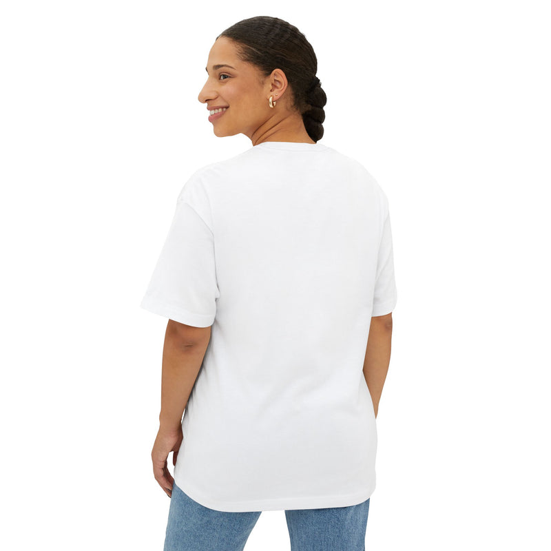 Graphic Boxy Tee — "serve cunt. don't be one." Minimalist Text Statement Shirt