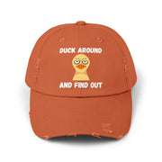 Baseball Hat "Duck Around and Find Out" Distressed Cap