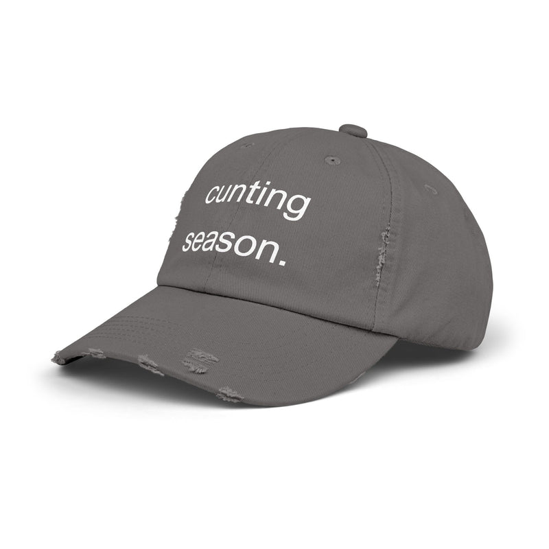 Distressed Hat - "Cunting Season" Sassy Baseball Cap