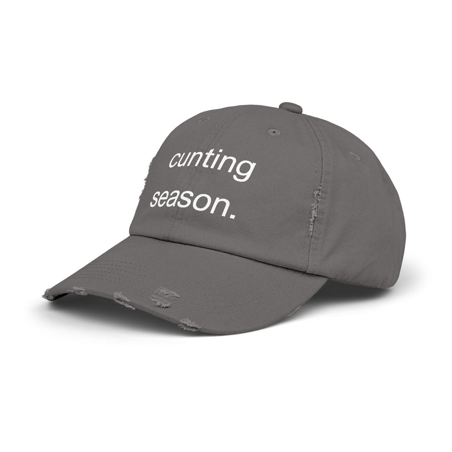 Distressed Hat - "Cunting Season" Sassy Baseball Cap