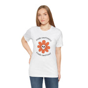 Graphic Tee - Kinda Emotionless Kinda Emotional Floral Skull Mental Health Awareness T-Shirt