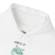 Graphic Hoodie — "I’m Not Crazy, My Reality Is Just Different From Yours" Wonderland Hooded Sweatshirt