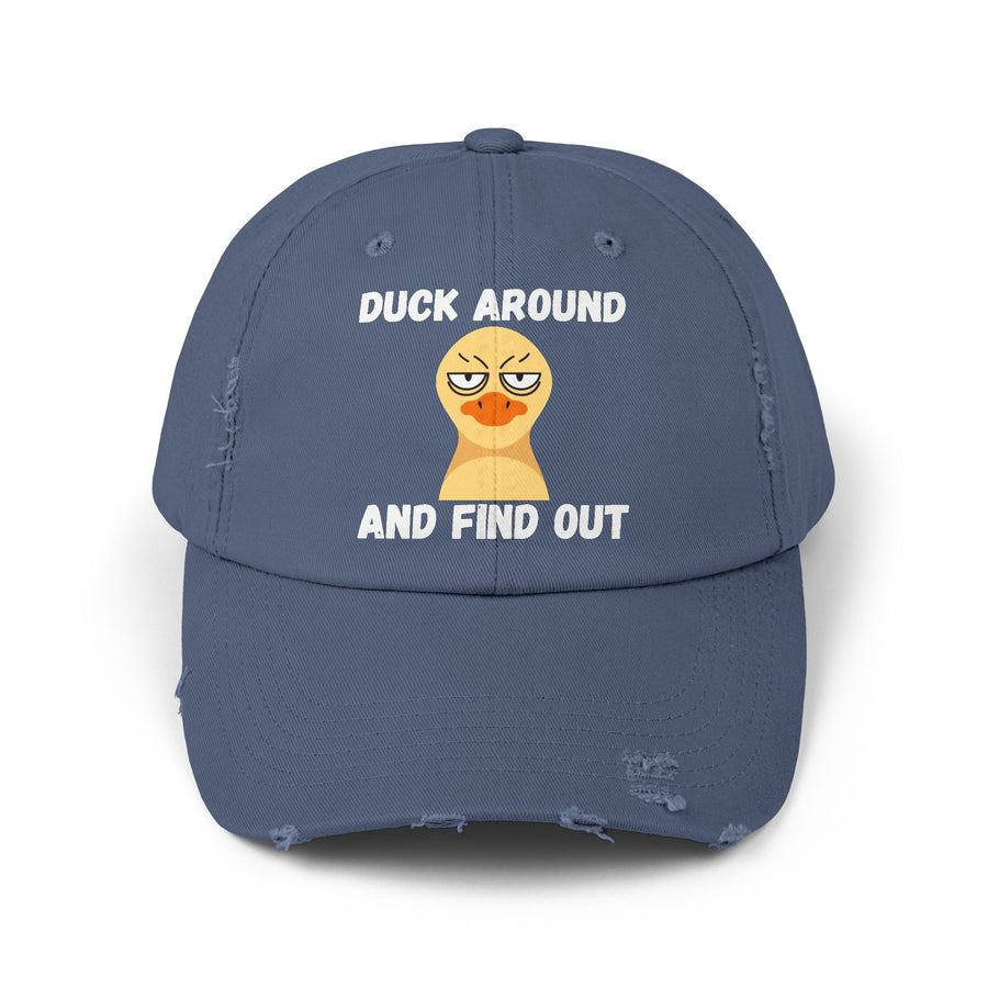 Baseball Hat "Duck Around and Find Out" Distressed Cap