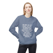 Transfer Menstrual Cramps - Unisex Midweight Softstyle Fleece Crewneck Sweatshirt