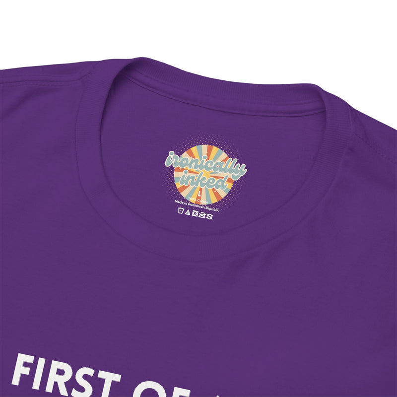 Sassy Cat Graphic Tee — "First of All I Am a Fucking Delight" Black Cat Humor T-Shirt