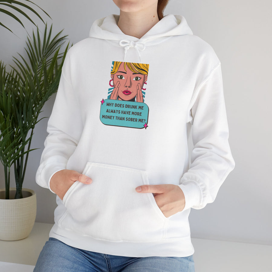 Pop Art Hoodie — Drunk Me Graphic Hooded Sweatshirt