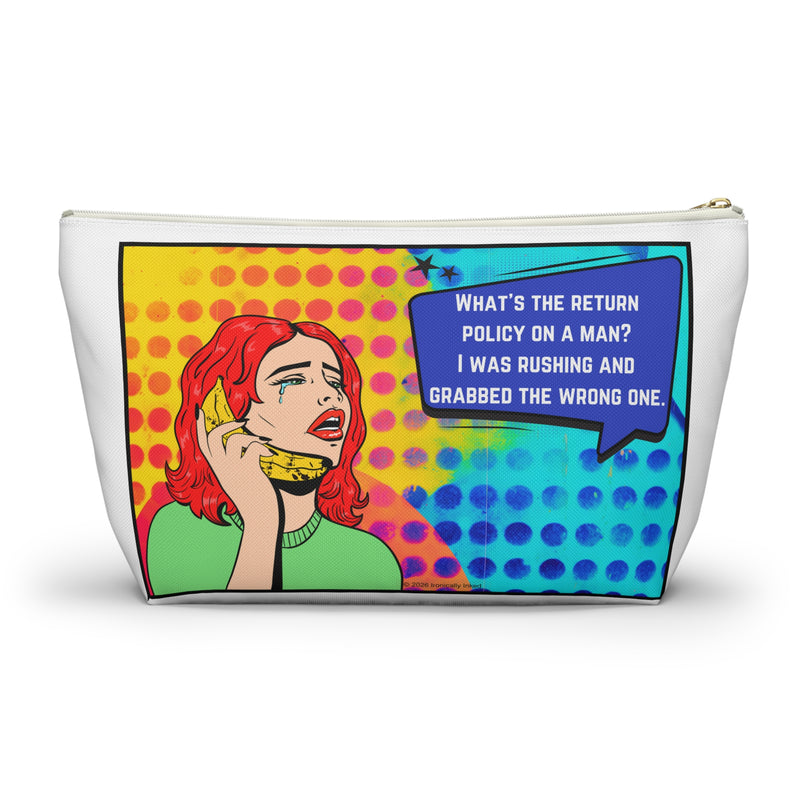 Pop Art Large Size Travel Bag — "What's the return policy on a man? I was rushing and grabbed the wrong one."