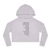 Adulthood - Women’s Cropped Hooded Sweatshirt