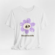 "Dead Inside" Skull Flower Tee — Mental Health Awareness T‑Shirt