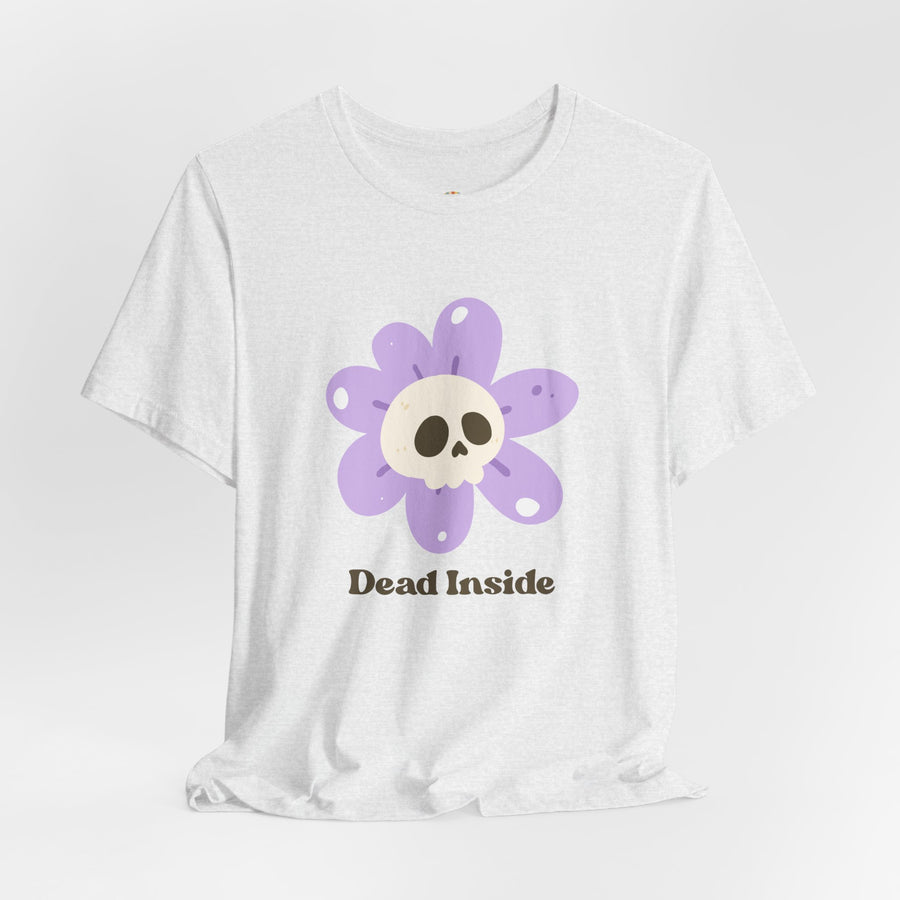 "Dead Inside" Skull Flower Tee — Mental Health Awareness T‑Shirt