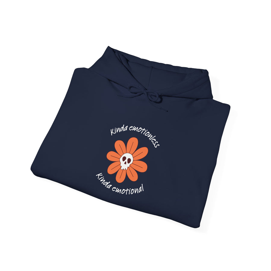 Graphic Hoodie — Kinda Emotionless, Kinda Emotional Hooded Sweatshirt