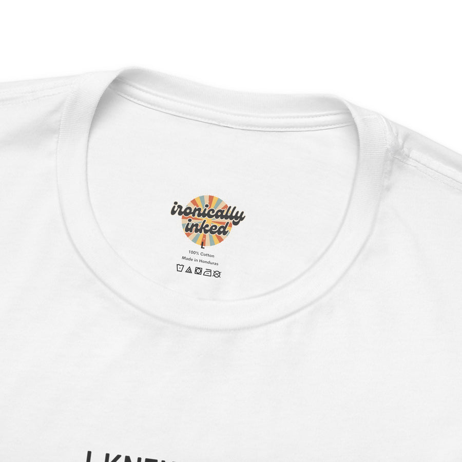 Graphic T‑Shirt — 'I Knew Who I Was This Morning'  Wonderland Quote Tee
