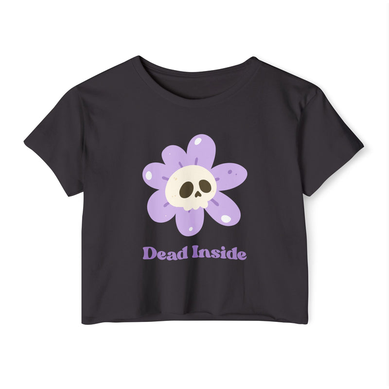 Women's Festival Crop Top Tee - Dead Inside