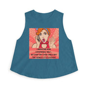 Crop Top - Retro Pop Art "I Understand Being A Responsible Adult..." Graphic Tank