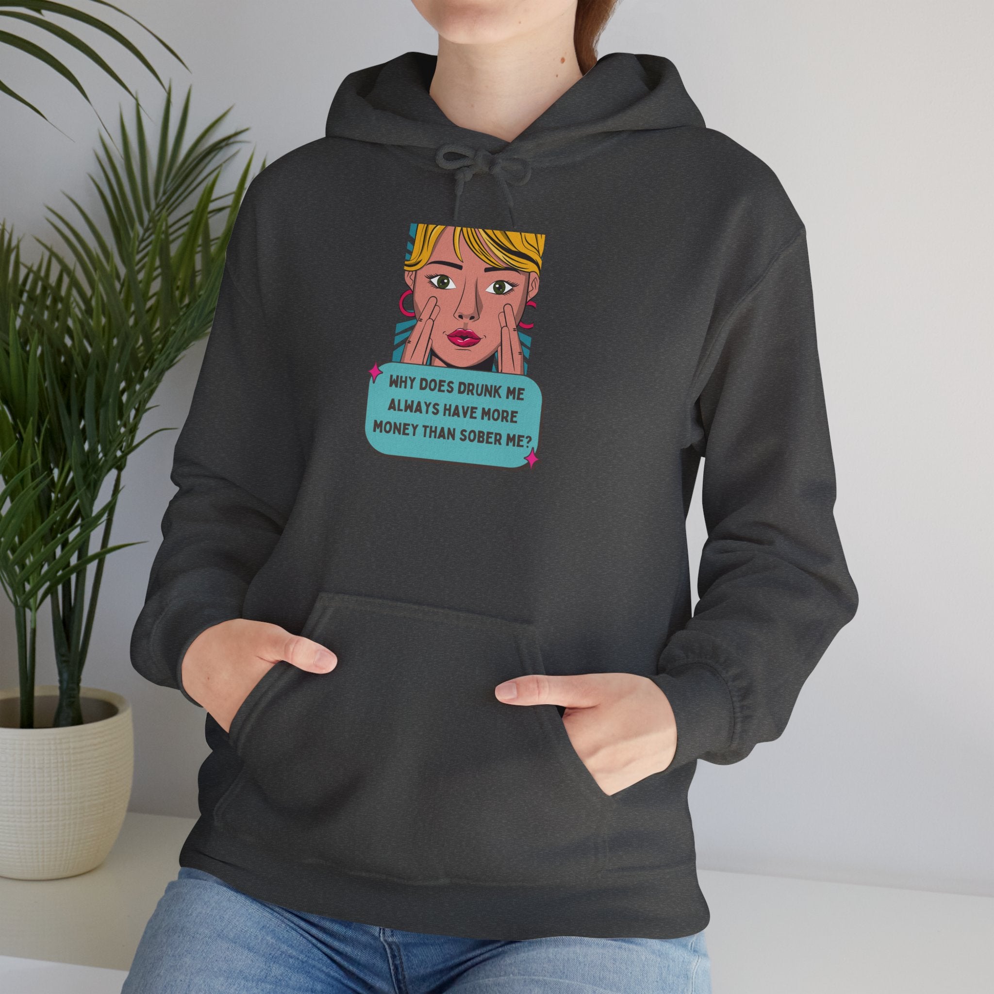 Pop Art Hoodie — Drunk Me Graphic Hooded Sweatshirt