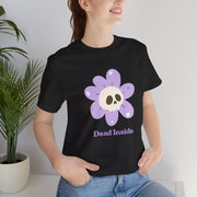 "Dead Inside" Skull Flower Tee — Mental Health Awareness T‑Shirt