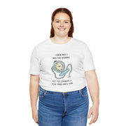 Graphic T‑Shirt — 'I Knew Who I Was This Morning'  Wonderland Quote Tee