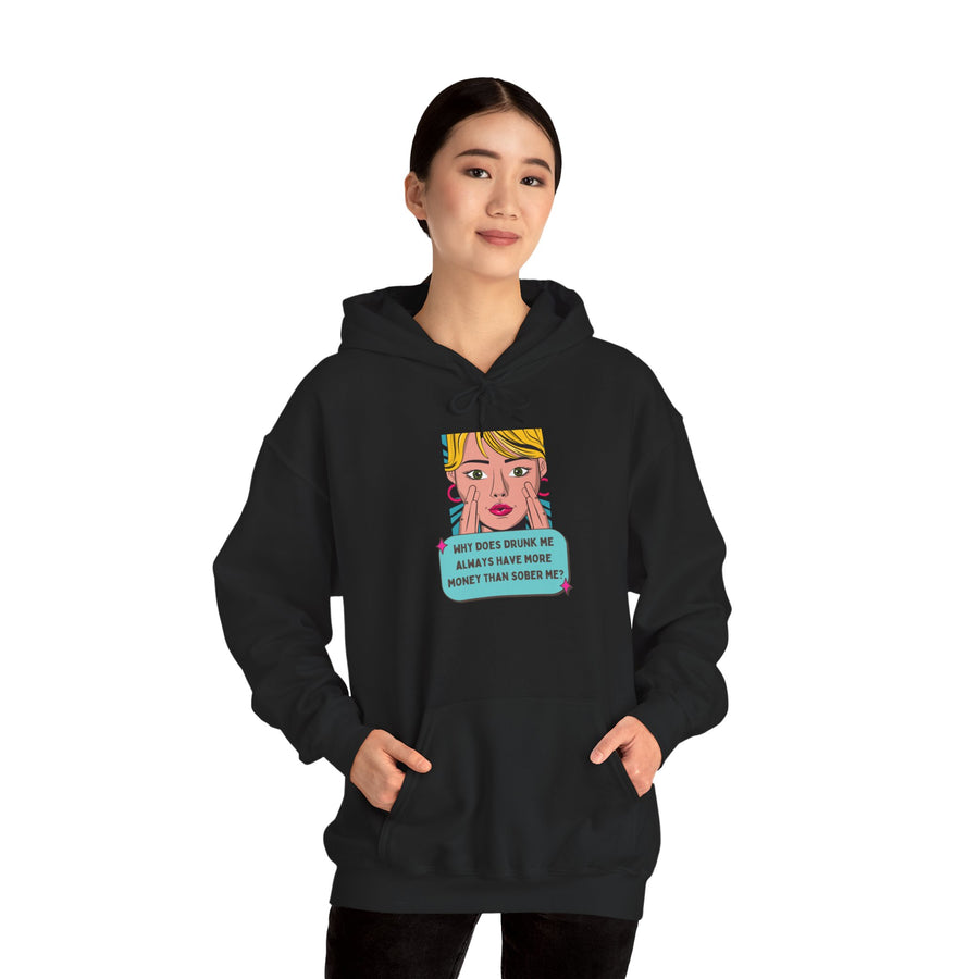 Pop Art Hoodie — Drunk Me Graphic Hooded Sweatshirt