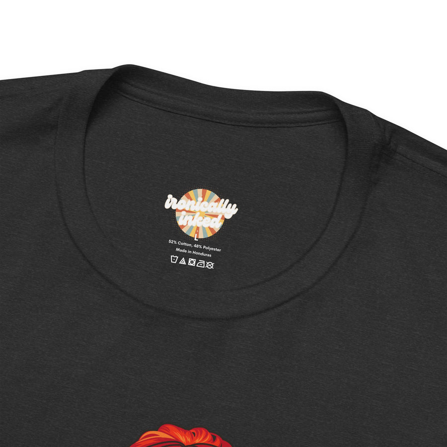 Pop Art Tee – "I Need to Teach My Facial Expressions to Use Their Inside Voice" Graphic T-Shirt