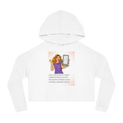 Message Delay  - Women’s Cropped Hooded Sweatshirt