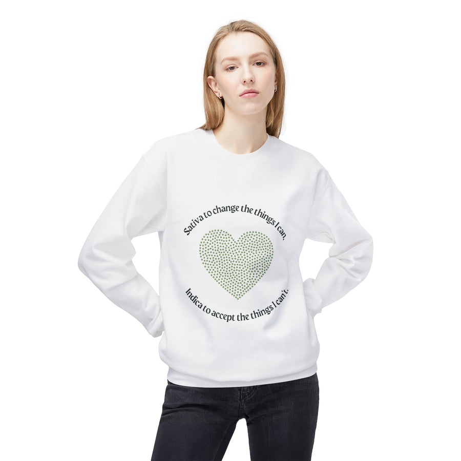 420 Serenity Prayer - Unisex Midweight Softstyle Fleece Crewneck Sweatshirt