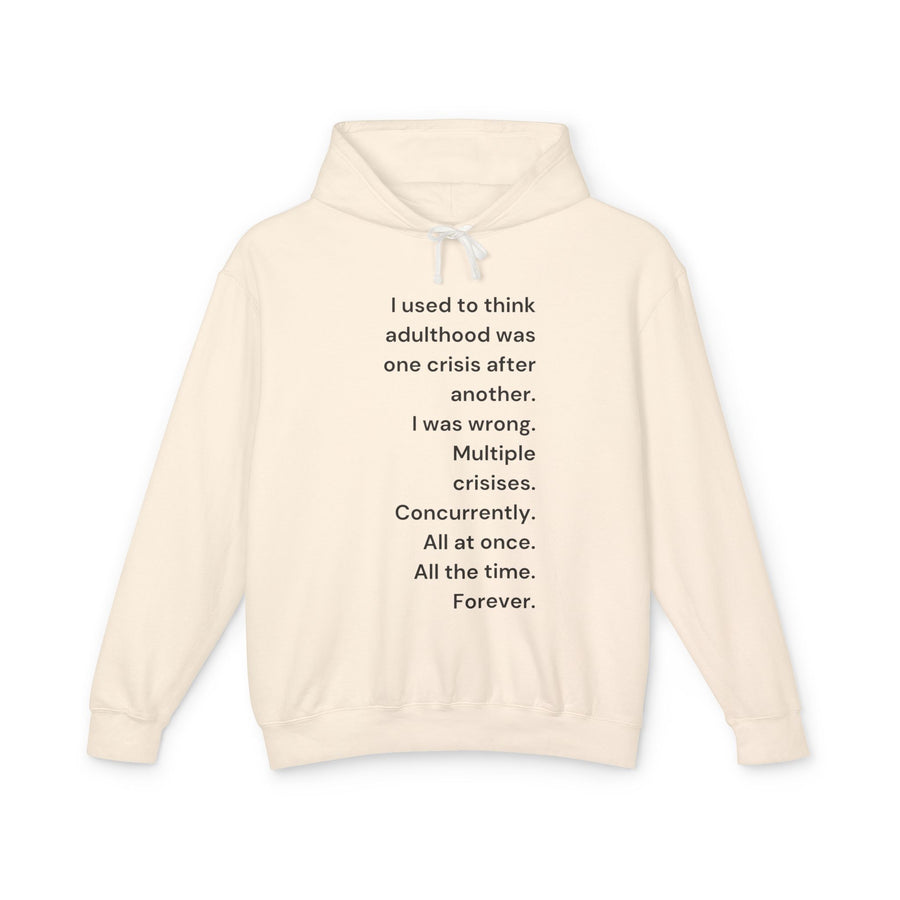 Adulthood - Unisex Lightweight Hooded Sweatshirt