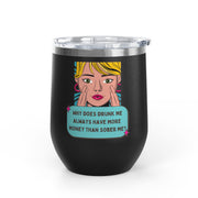 Drunk Me Pop Art Wine Tumbler - Stainless Steel 12oz