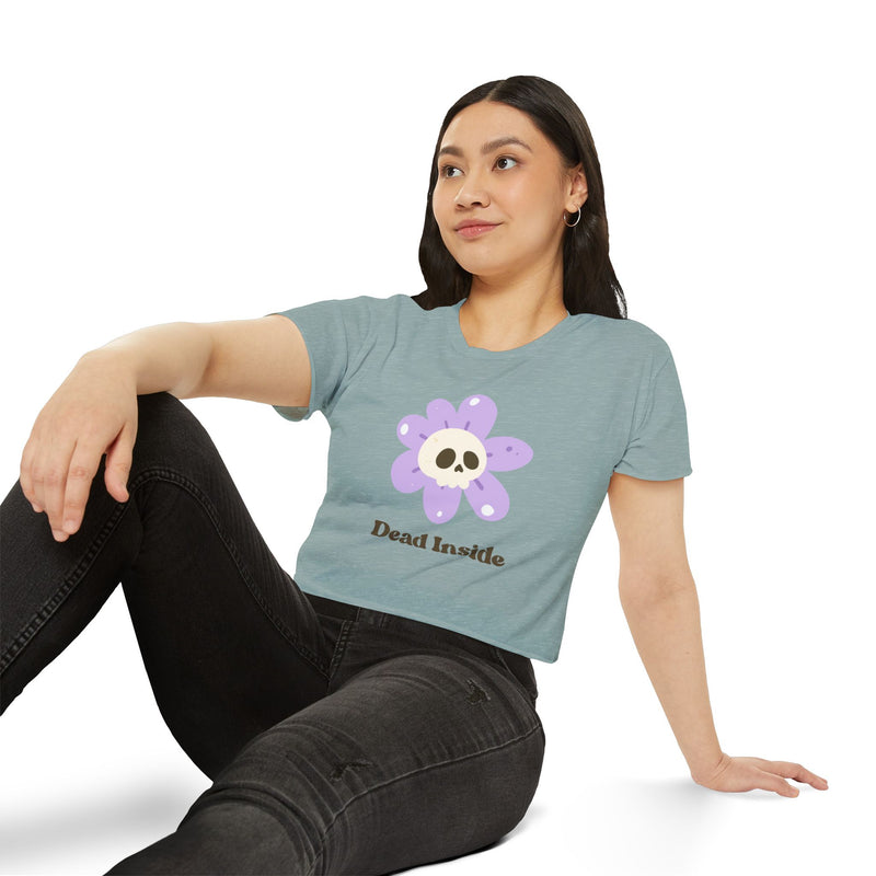 Women's Festival Crop Top Tee - Dead Inside