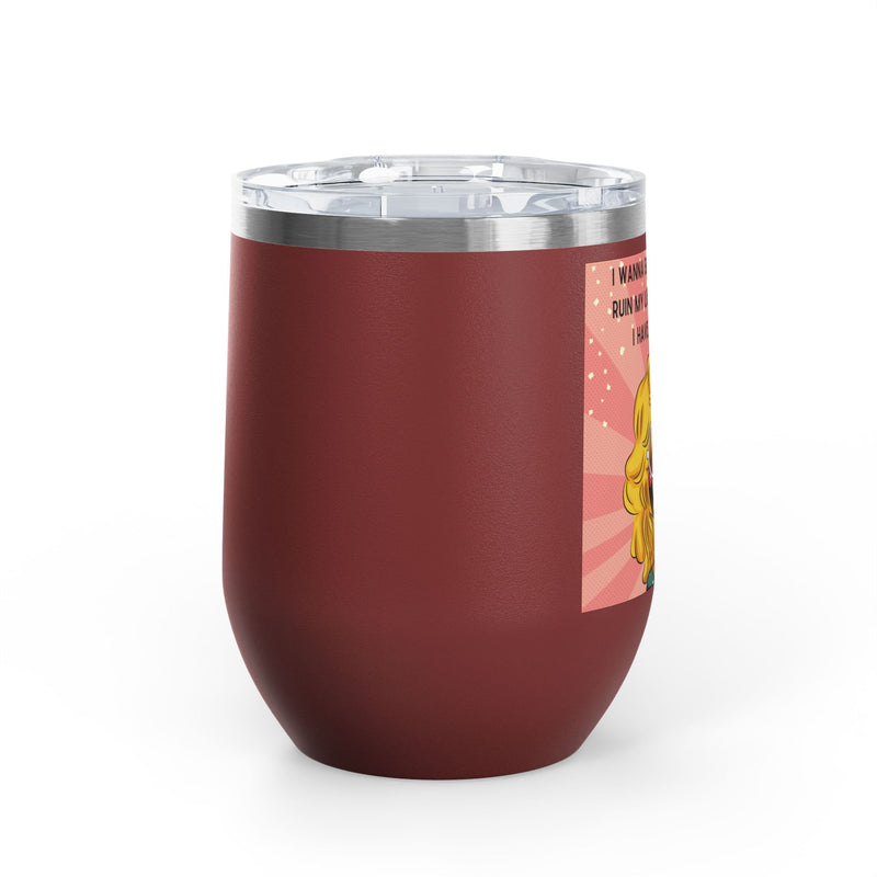 Retro Pop Art "14 Again" Insulated Stainless Steel 12oz Wine Tumbler