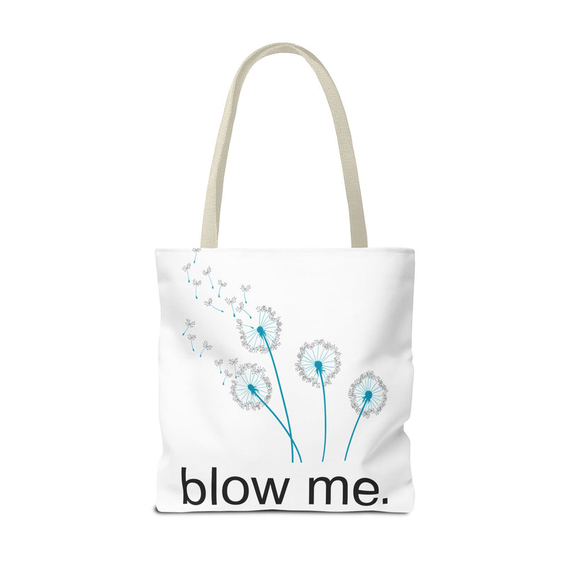 Large 18" x 18" Tote Bag — Dandelion "Blow Me" Tote
