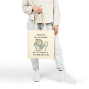 Tote Bag — Wonderland Design: "I knew who I was this morning but I’ve changed a few times since then"