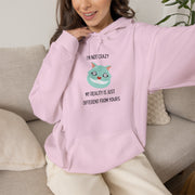 Graphic Hoodie — "I’m Not Crazy, My Reality Is Just Different From Yours" Wonderland Hooded Sweatshirt