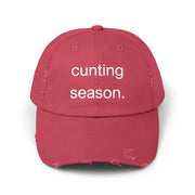 Distressed Hat - "Cunting Season" Sassy Baseball Cap