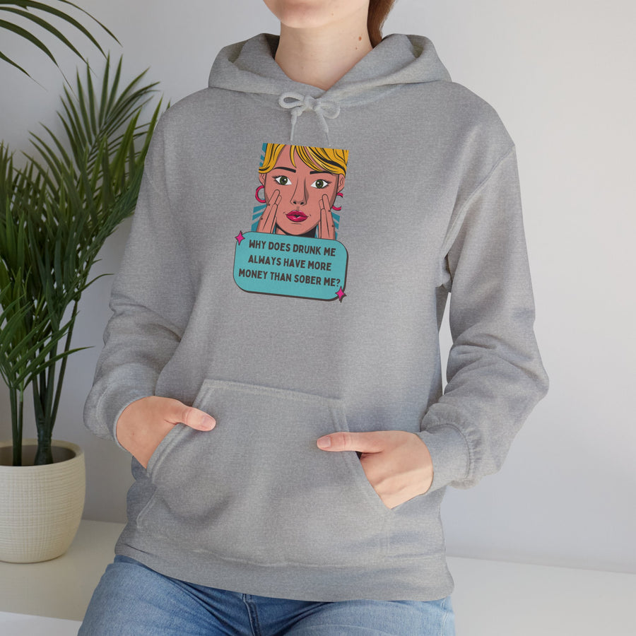 Pop Art Hoodie — Drunk Me Graphic Hooded Sweatshirt