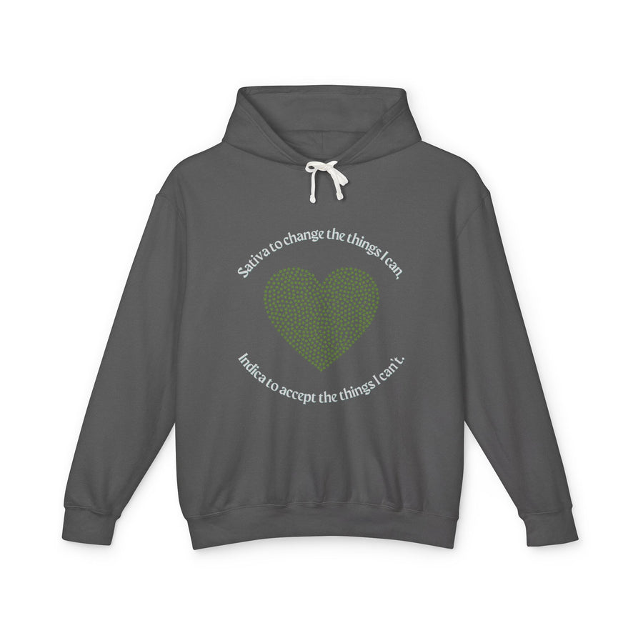 420 Serenity Prayer - Unisex Lightweight Hooded Sweatshirt