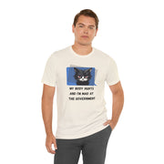 Sassy Cat Tee – “My Body Hurts and I’m Mad at the Government” Graphic T-Shirt