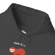 Graphic Sloth Hoodie — “How Do I Uninstall Anxiety?” Mental Health Hooded Sweatshirt