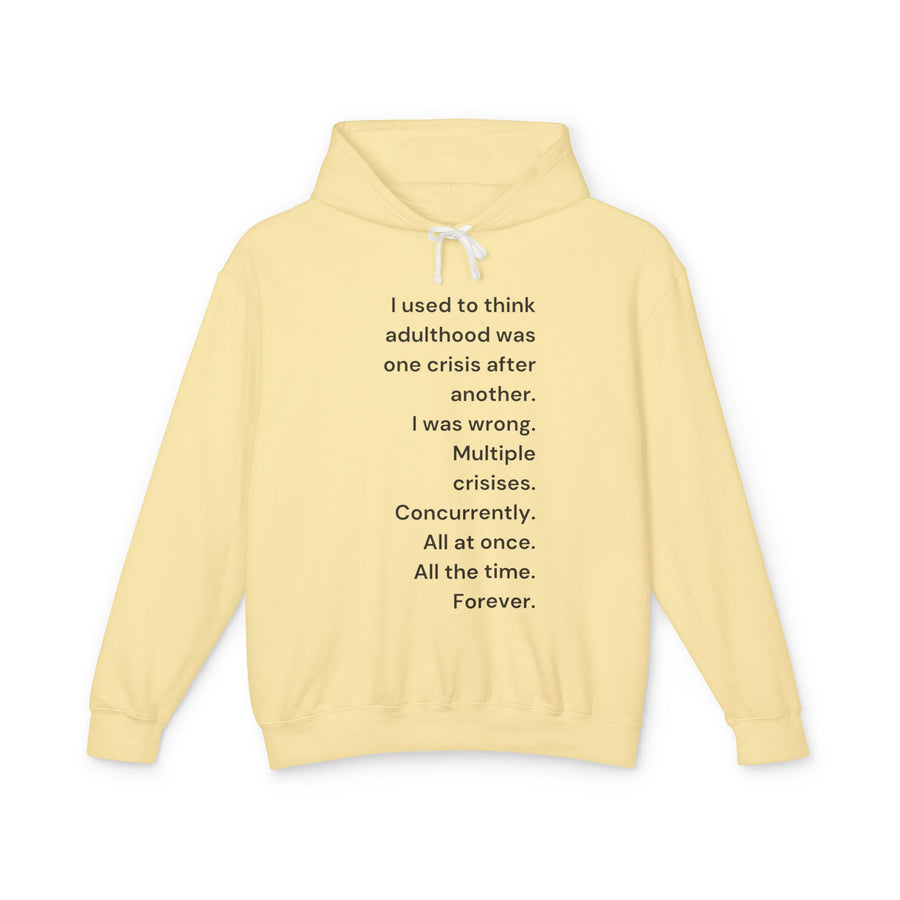 Adulthood - Unisex Lightweight Hooded Sweatshirt