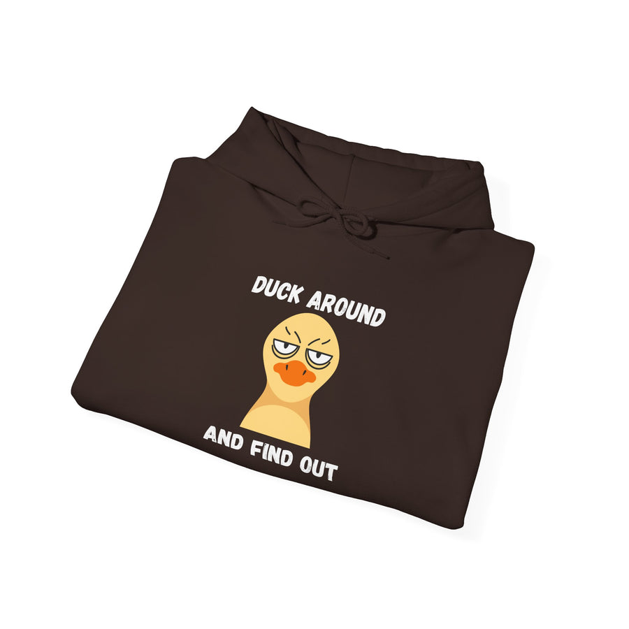 Graphic Hoodie "Duck Around and Find Out" — Hooded Sweatshirt