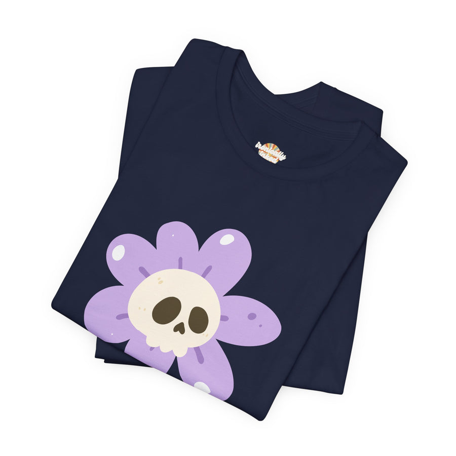 "Dead Inside" Skull Flower Tee — Mental Health Awareness T‑Shirt