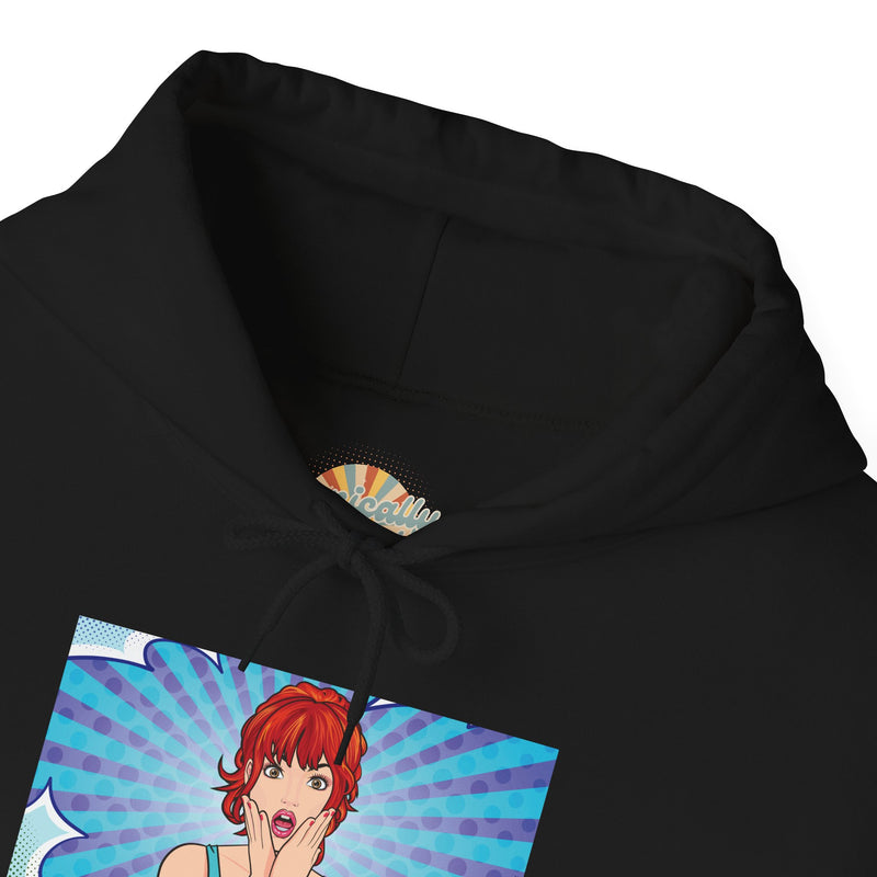 Pop Art Hoodie — 'Facial Expressions' Graphic Hooded Sweatshirt