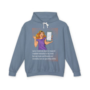 Message Delay - Unisex Lightweight Hooded Sweatshirt