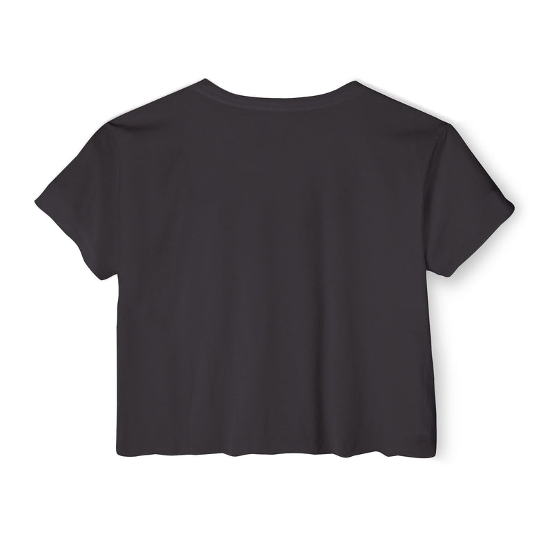 Crop Top — Pop Art "I Need to Teach My Facial Expressions to Use Their Inside Voice" Festival Tee
