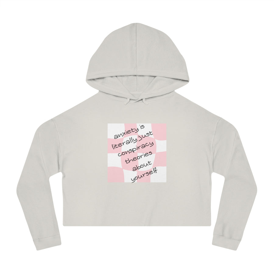 Anxiety Is - Women’s Cropped Hooded Sweatshirt