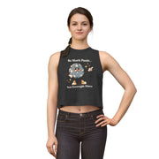 Disco Ball Women's Crop Top — "So Much Panic... Not Enough Disco" Graphic Tank