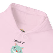 Graphic Hoodie — "I’m Not Crazy, My Reality Is Just Different From Yours" Wonderland Hooded Sweatshirt