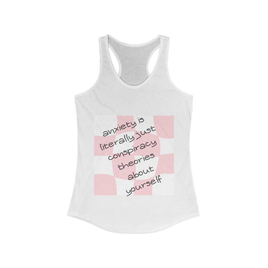 Anxiety is... - Women's Ideal Racerback Tank