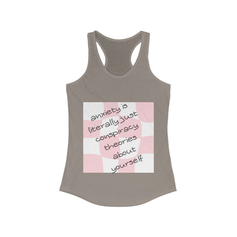 Anxiety is... - Women's Ideal Racerback Tank