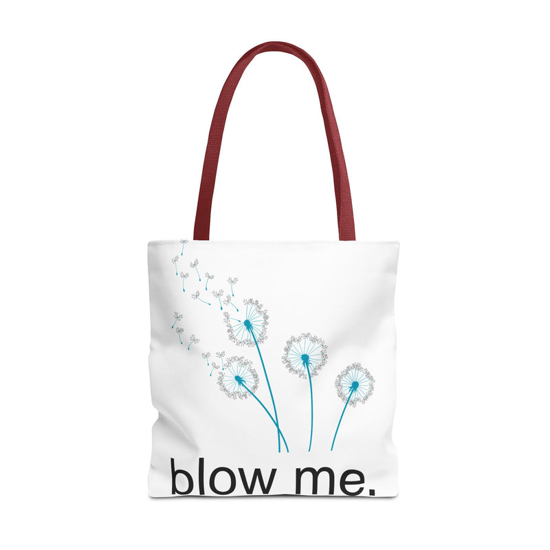Large 18" x 18" Tote Bag — Dandelion "Blow Me" Tote