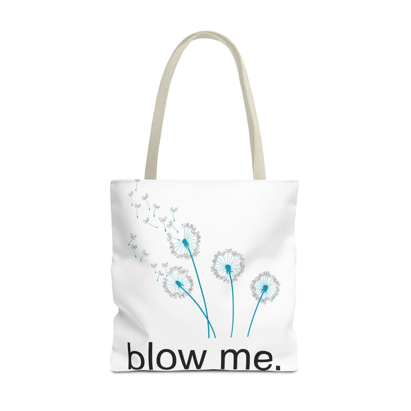 Large 18" x 18" Tote Bag — Dandelion "Blow Me" Tote